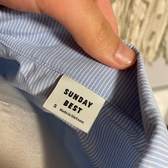 Sunday Best short sleeve striped button down shirt - Picture 4 of 4